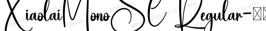 XiaolaiMonoSC Regular字体转换